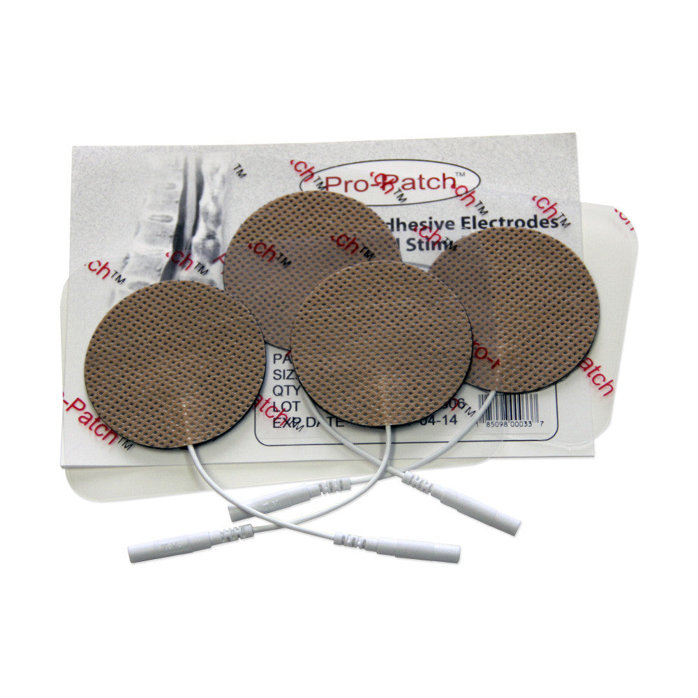 Round Tan Cloth Electrodes - 2" by ProMed - ProM-024