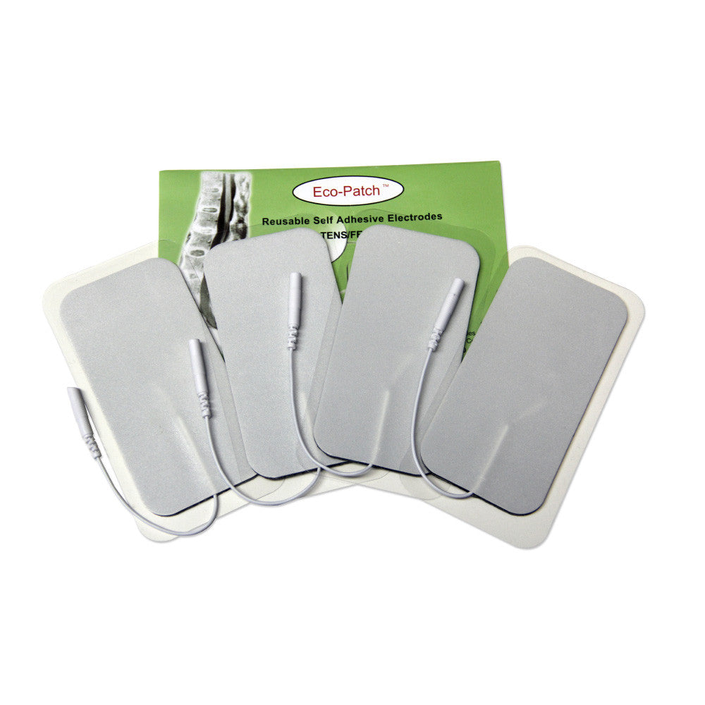 Quality White Foam Electrodes - 2"x4" by Eco-Patch - Eco-030