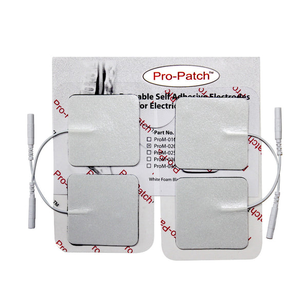 White Foam Backed Electrodes - 2"x2" by ProMed - ProM-020