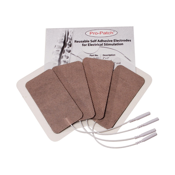 Tan Cloth Electrodes - 2"x4" by ProMed - ProM-032