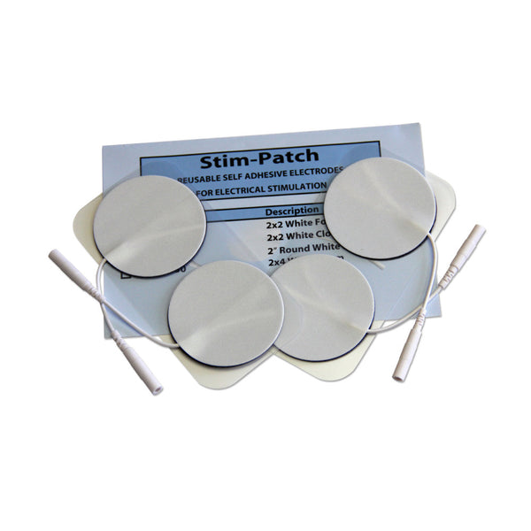 Round White Foam Electrodes - 2" by StimPatch - Stim-025