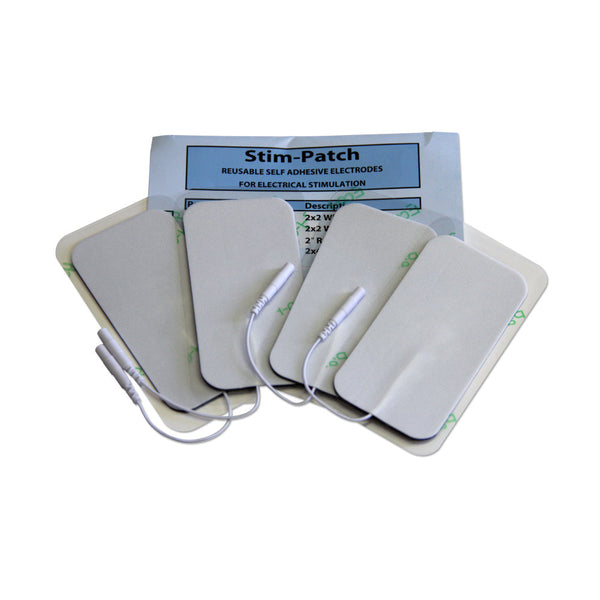 White Foam Electrodes - 2"x4" by StimPatch - Stim-030
